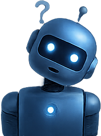 Decorative confused robot